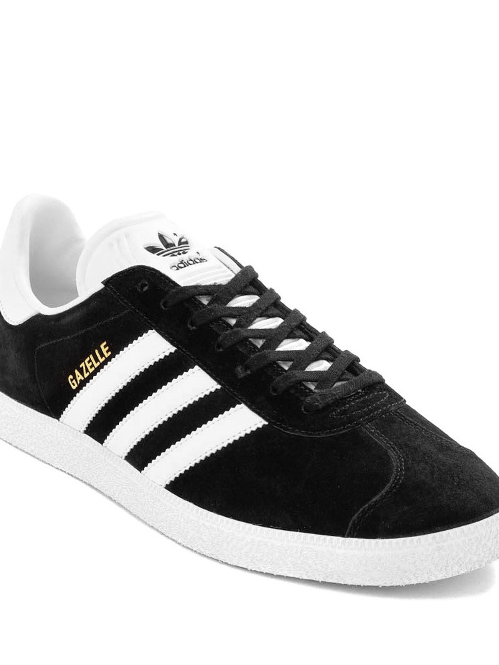 adidas Black and White Suede Low-Top Sneaker​